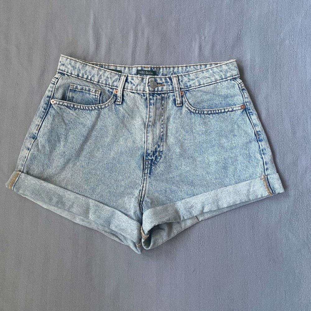 Light Denim Jean Shorts